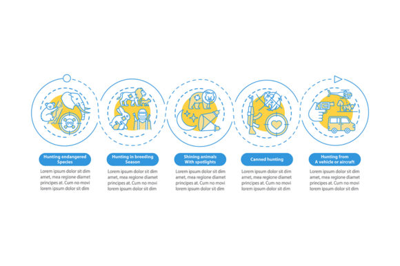 Hunting for Wildlife Vector Infographic: A Versatile Graphic