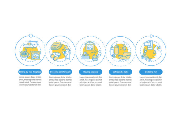 Hyggelig Style Vector Infographic Graphics Review