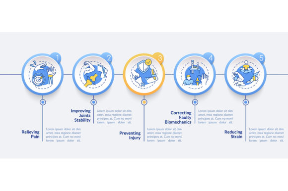 Injury Recovery Vector Infographic for Graphics and Infographics