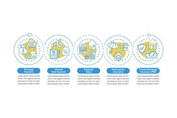 Loan Payment Units Vector Infographic Graphics Review
