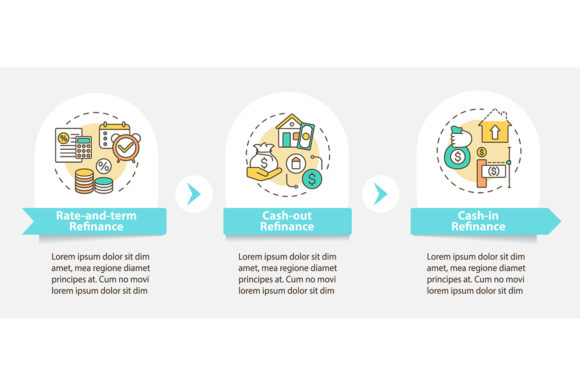 Loan Refinance Types Vector Infographic Graphics Review