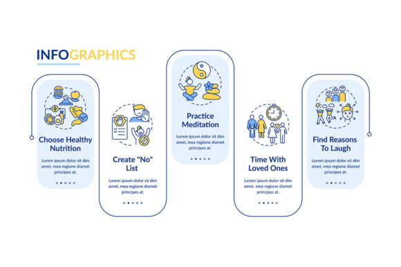 Self Care Checklist Vector Infographic Review