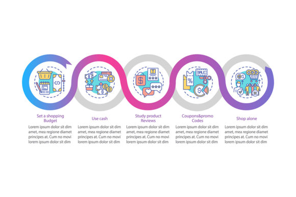 Shopping Advices Vector Infographic
