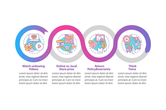 Smart Shopper Tips Vector Infographic