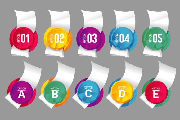Template Infographic Colourfull Graphics for Crafting