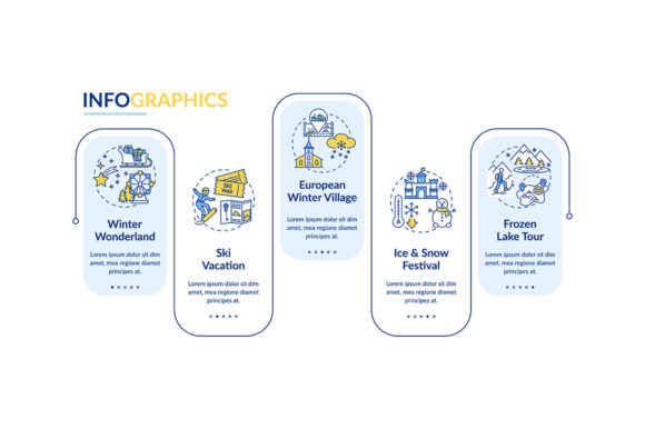 Winter Escape Infographic Template: Graphics Review