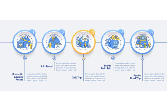 Winter Holiday Ideas Vector Infographic for Graphics